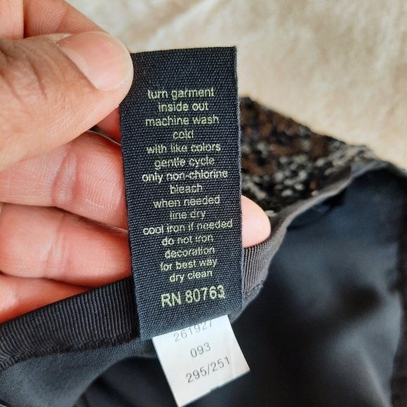 Sequin Black Mini Skirt Womens Size 6 Sparkle Holiday Club Birthday London Jean - Picture 8 of 11